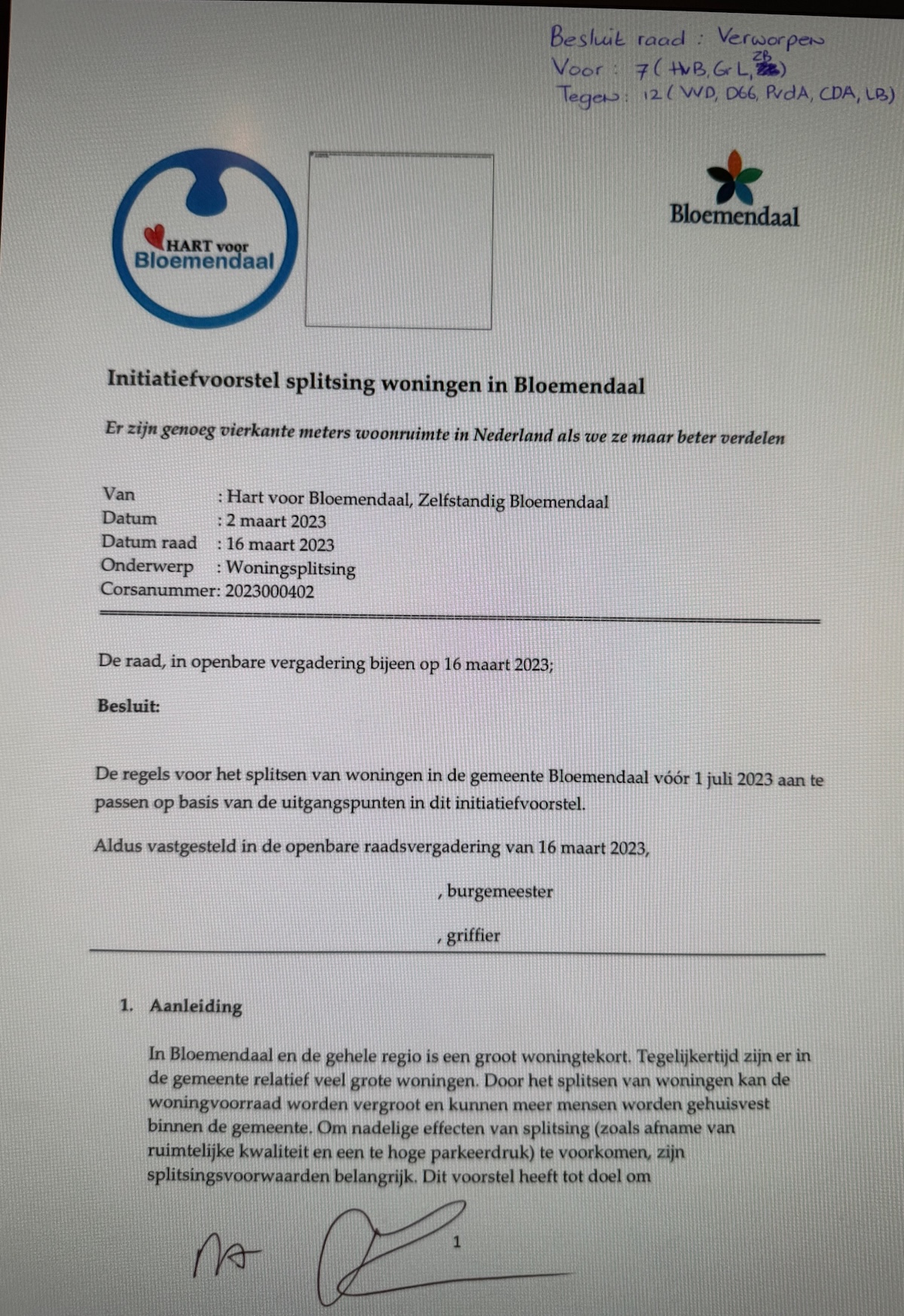 Splitsing woningen_HvB Splitsing woningen_HvB