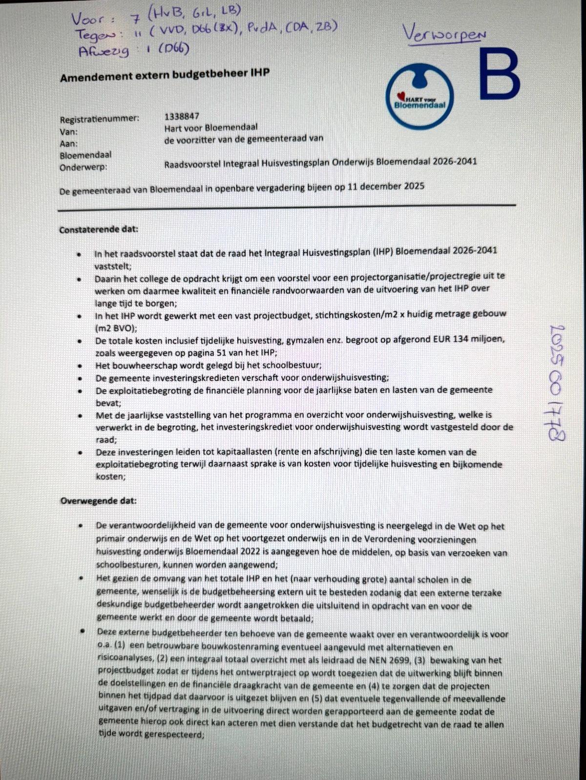 extern budgetbeheer IHP_HvB